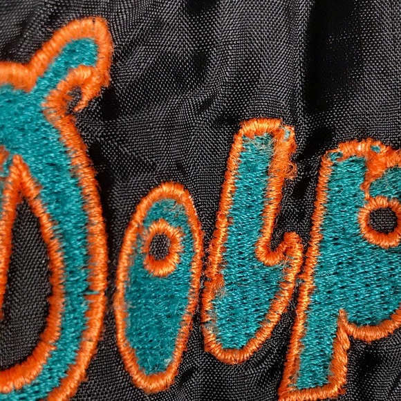 Vintage 90s Youth Reversible ProPlayer Puffer Coat Miami Dolphins NFL Football - Picture 6 of 12